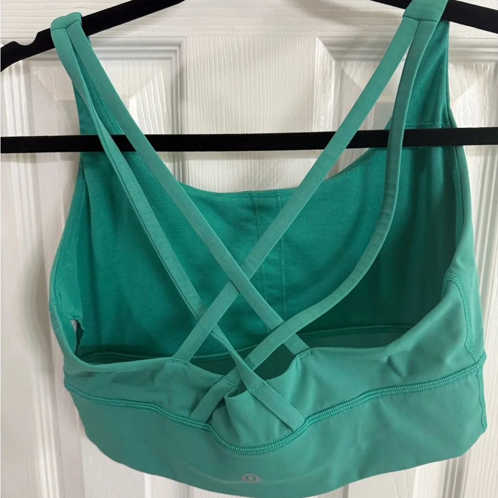 Women's Green LULULEMON Sports Bra - Picture 2 of 3